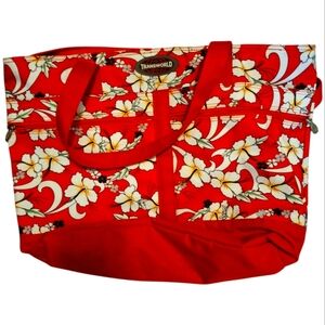 Transworld Brand Red Floral Women's Bag